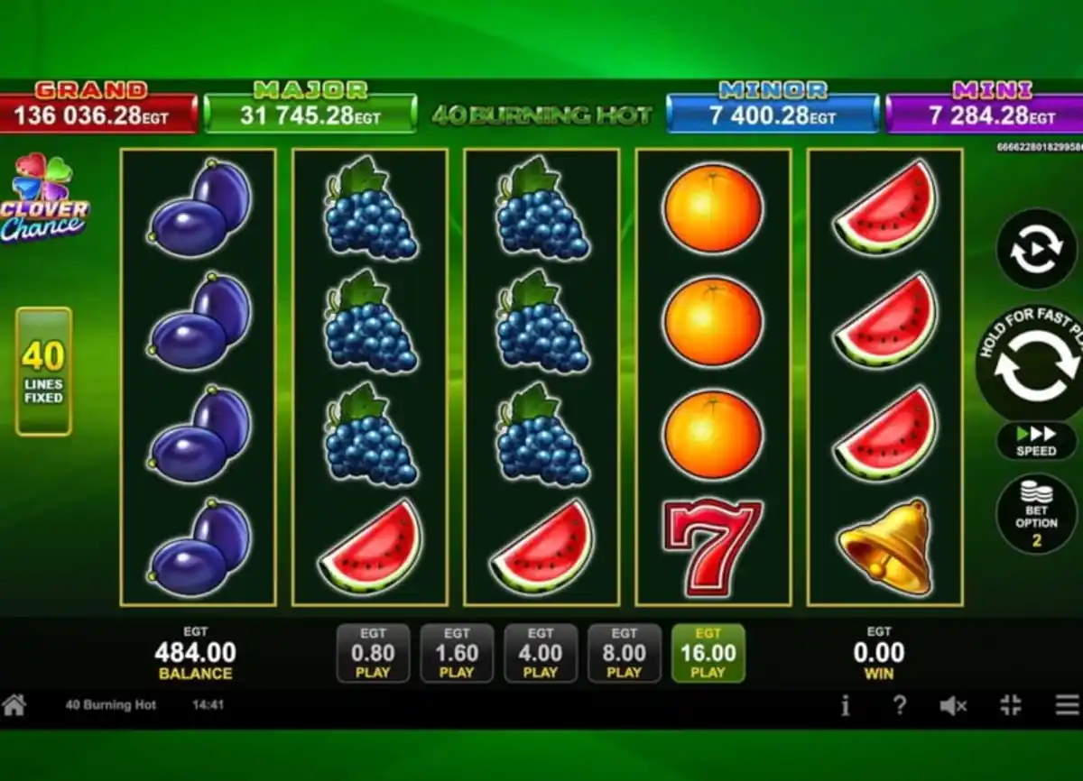 Burning Hot — cele 3 versiuni cu 5, 20 și 40 de linii de plată